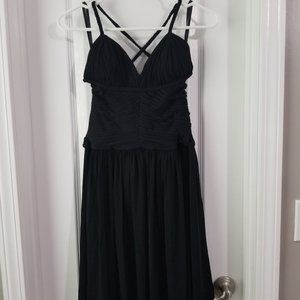 BCBG Max Azria XS open back black dress